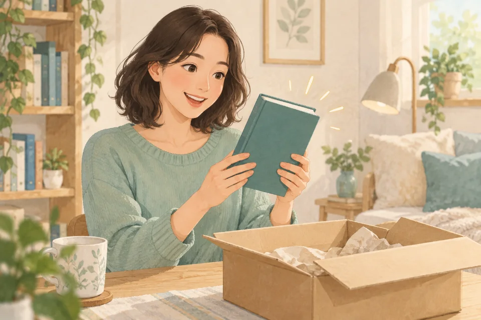 새로 산 책이나 새 책의 상태를 설명할 때.