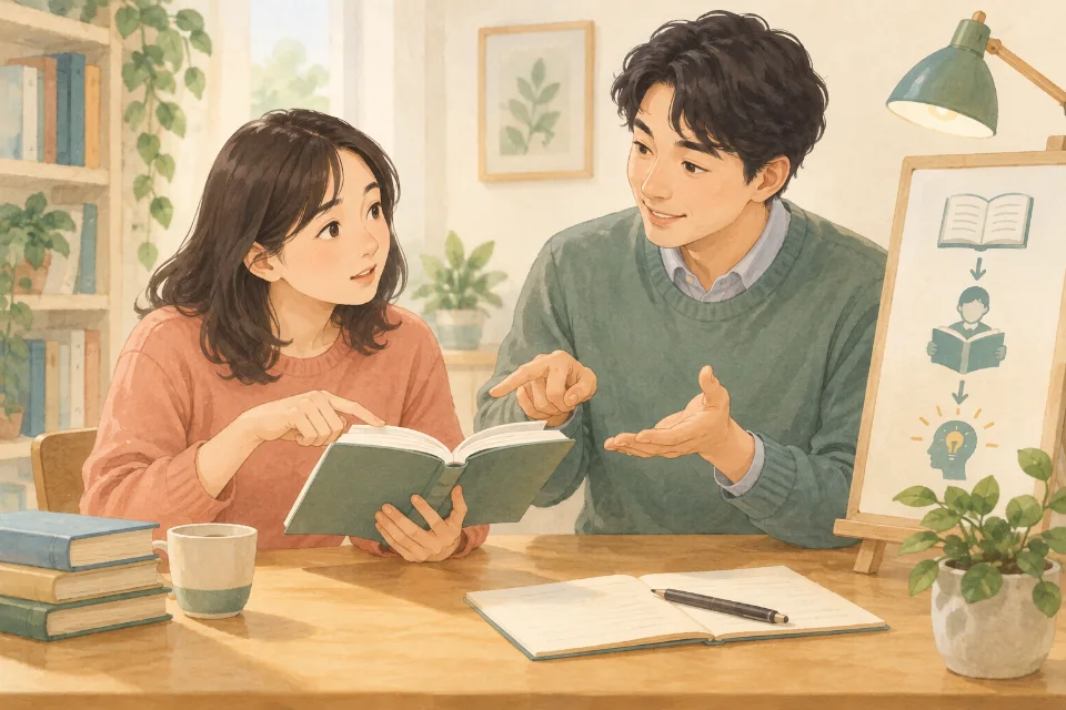책을 읽는 방법이나 절차가 맞는지 확인할 때.