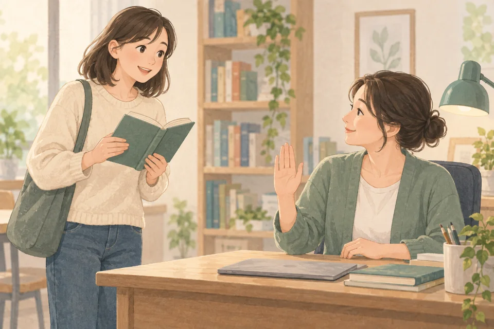 지금 책을 읽어도 되는지 허락을 물을 때.