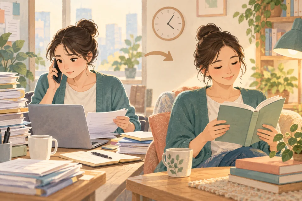 바쁜 상황에서도 독서 시간을 확보하고 싶다고 말할 때.