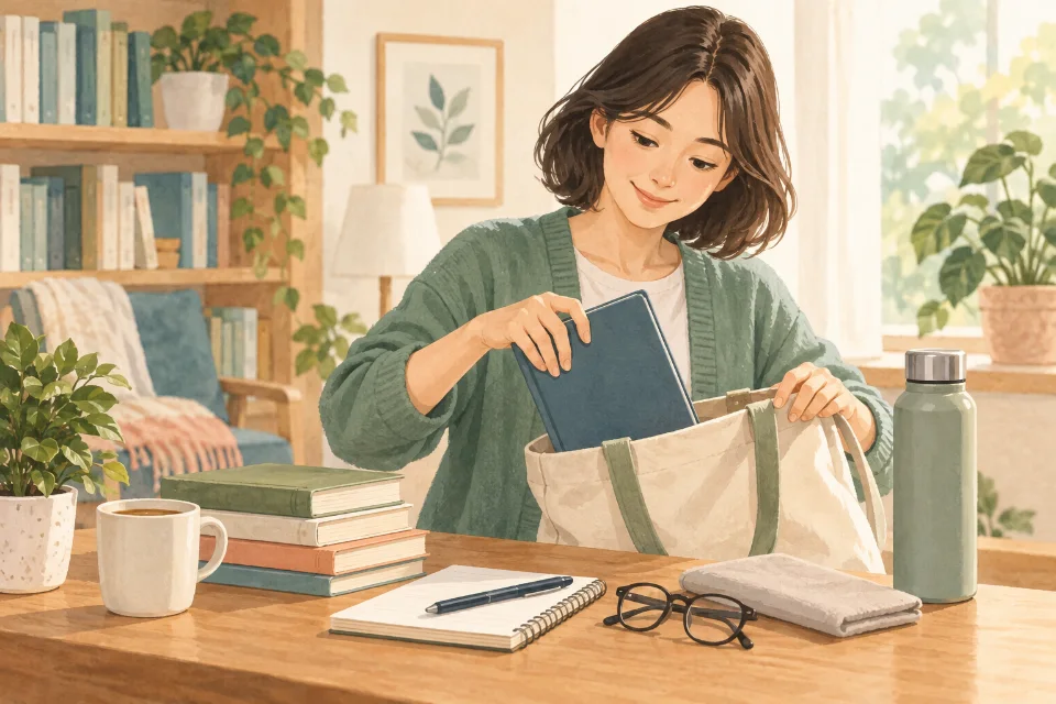 독서를 위한 준비가 필요하다고 설명할 때.
