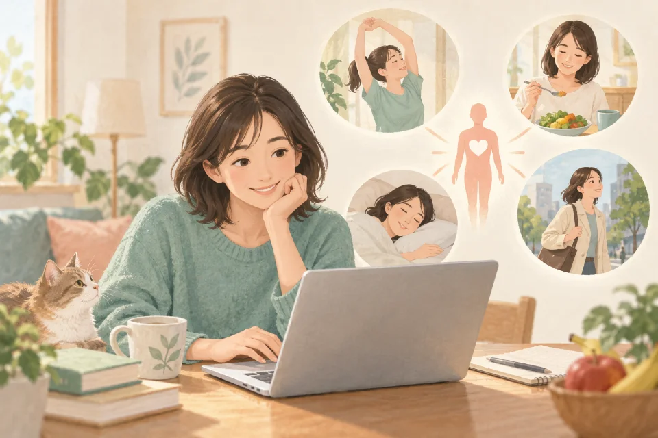 건강 관리를 알아보는 이유가 생활과 가깝다고 설명할 때.