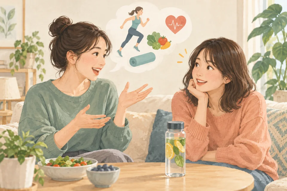 건강 관리에 관심을 갖게 된 계기를 이야기할 때.